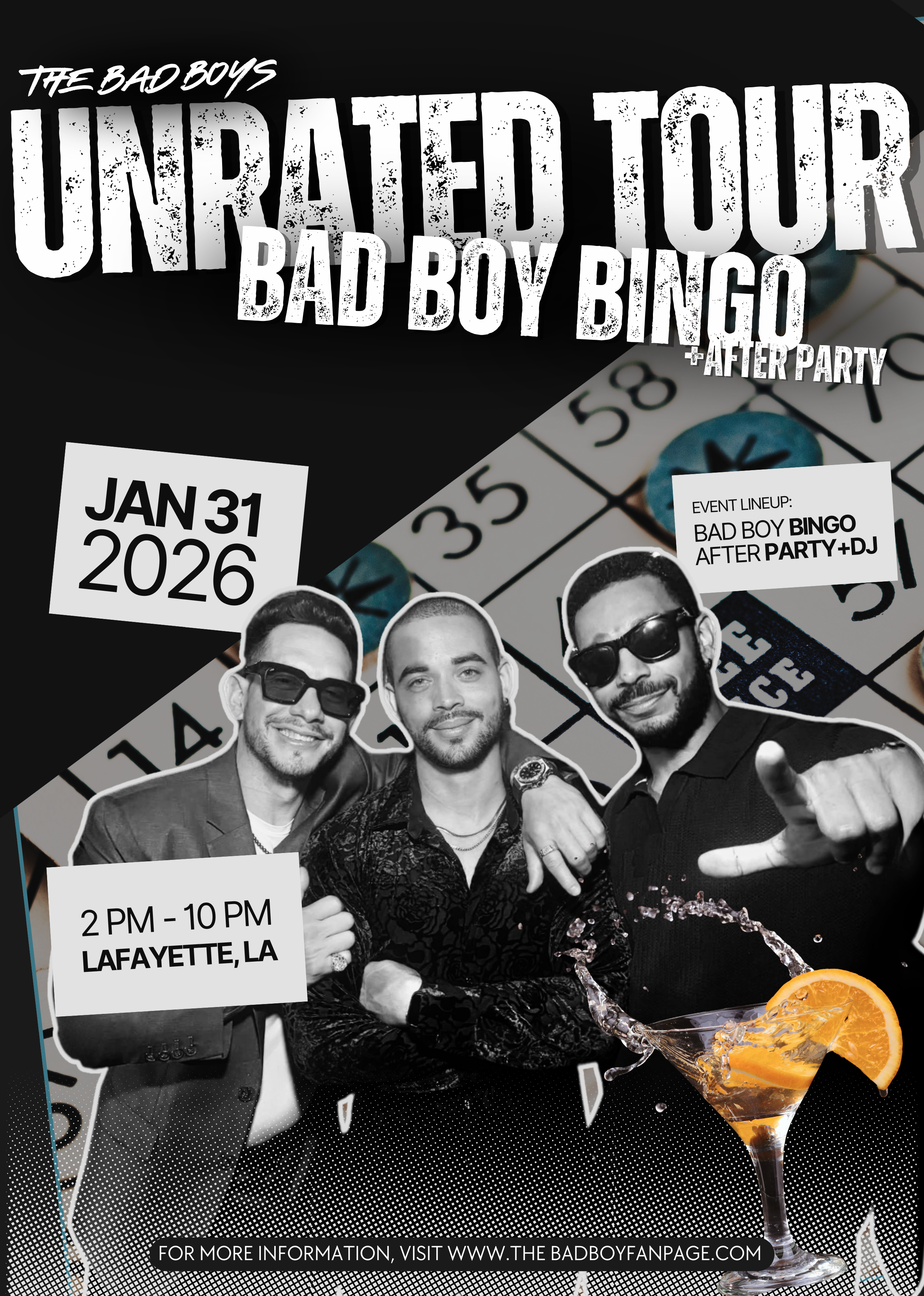 Bad Boys UNRATED TOUR – Lafayette, LA (January 31)